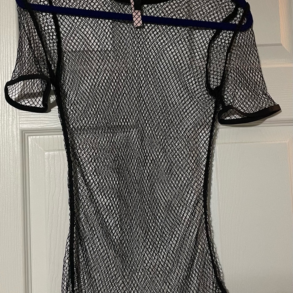 Victoria's Secret Black Sheer Mesh Cover-Up
